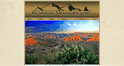 Desktop Screenshot of bradshawmountains.com